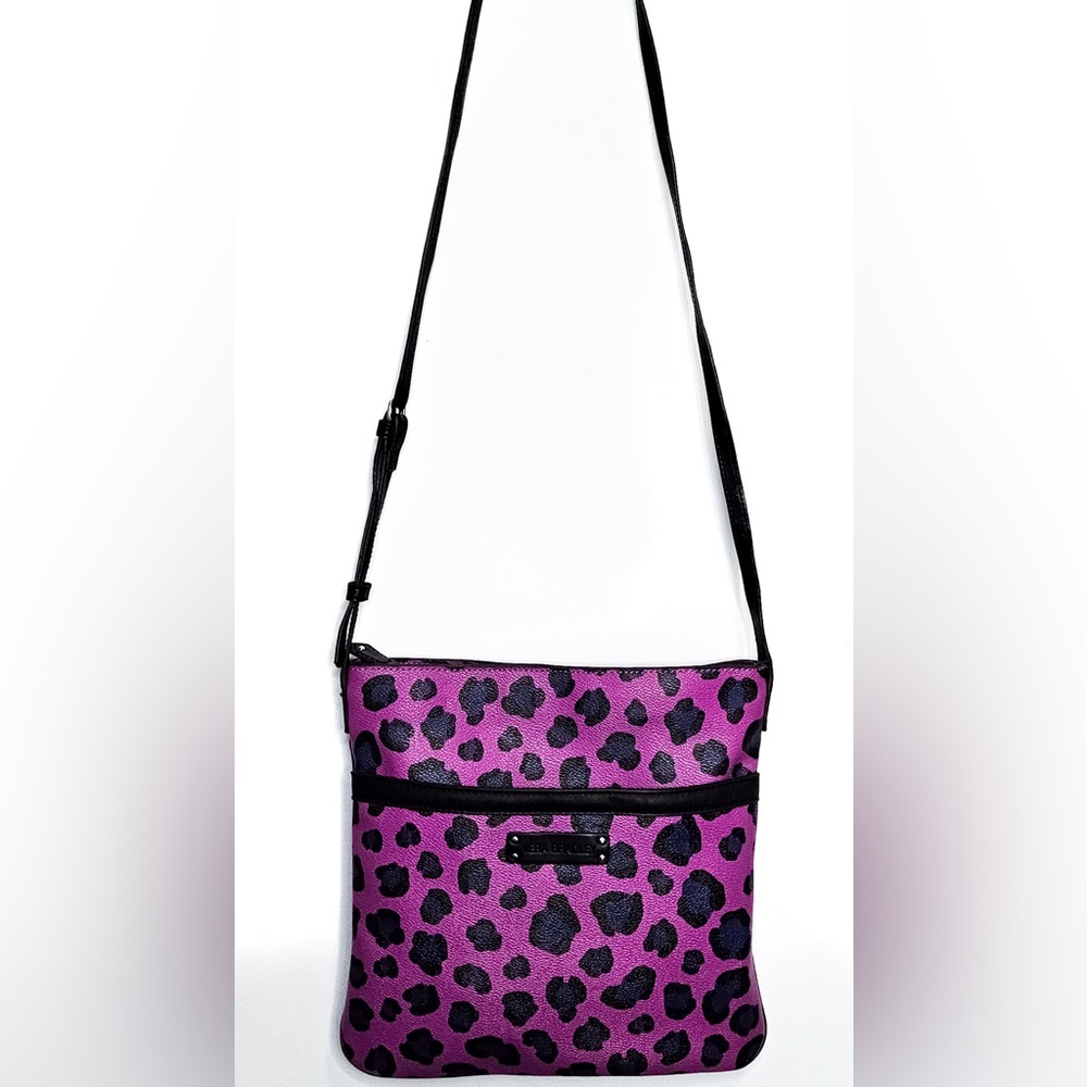 Vera Bradley Purple Leopard Crossbody Bag